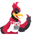 Here's an alt tag for the image: Redbird mascot giving thumbs up.